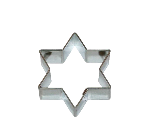 Hvězda – vykrajovátko, 54 × 47 mm, nerez