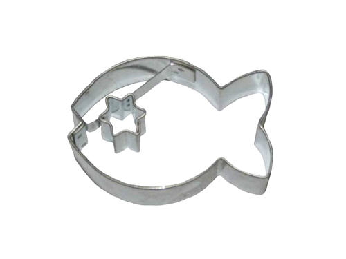 Goldfish / star cut-out – cookie cutter, tinplate