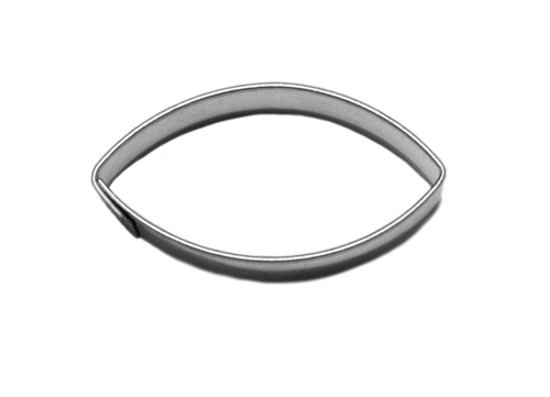 Oval – smooth cookie cutter, tinplate