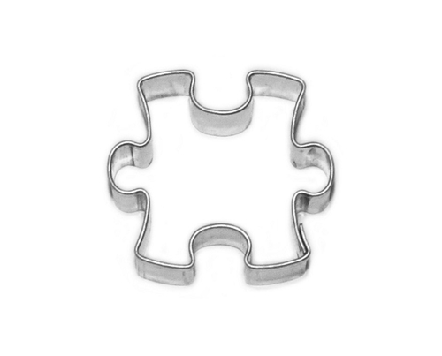 Puzzle – cookie cutter, 30 mm, tinplate