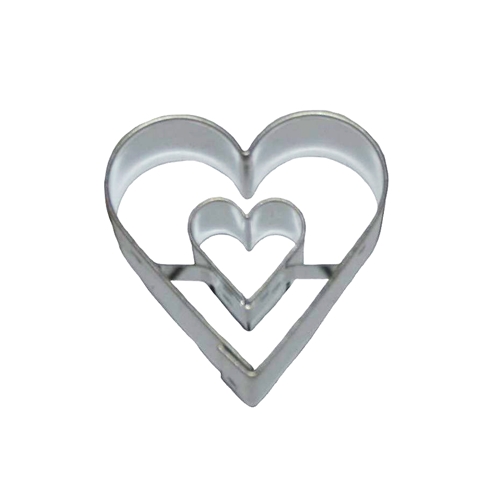 Heart / heart cut-out – small cookie cutter, stainless steel