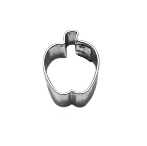Small apple – miniature cookie cutter, stainless steel