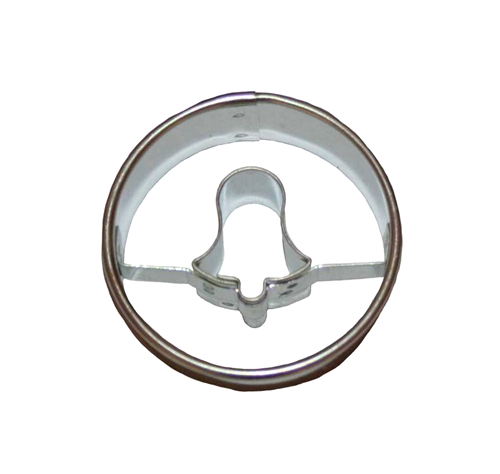 Circle / bell cut-out – cookie cutter, stainless steel