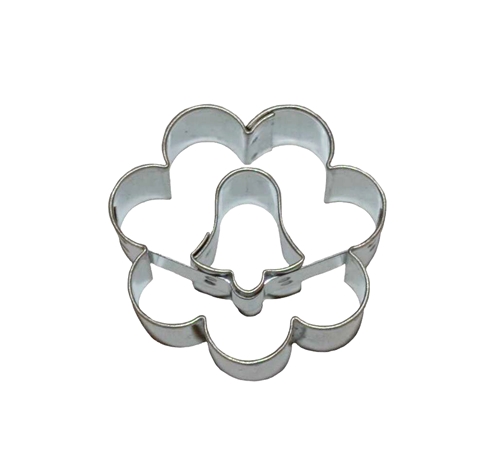 Flower / bell cut-out – cookie cutter, stainless steel