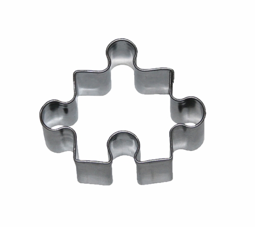 Puzzle – cookie cutter, 45 mm, tinplate