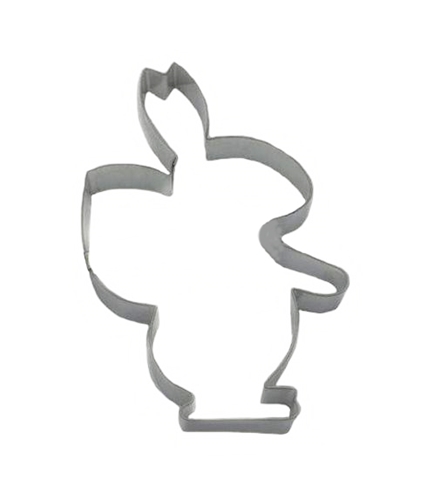 Rabbit with basket – cookie cutter, stainless steel