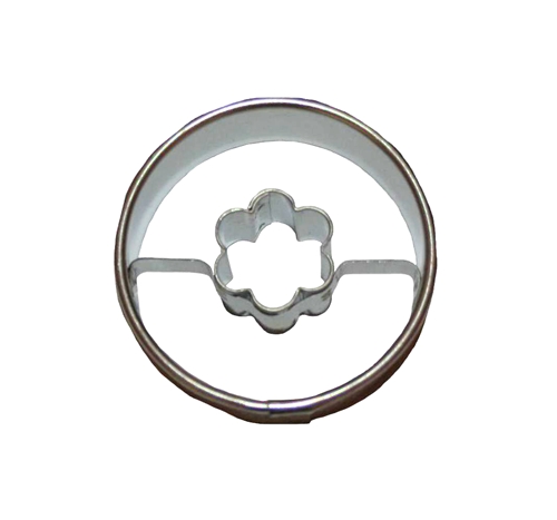 Circle / flower cut-out – cookie cutter, stainless steel