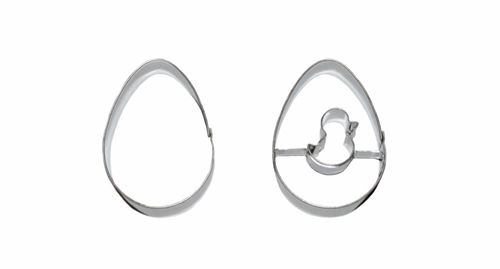 Eggs – cookie cutters (2 pcs), stainless steel