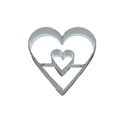 Heart / heart cut-out – cookie cutter, stainless steel