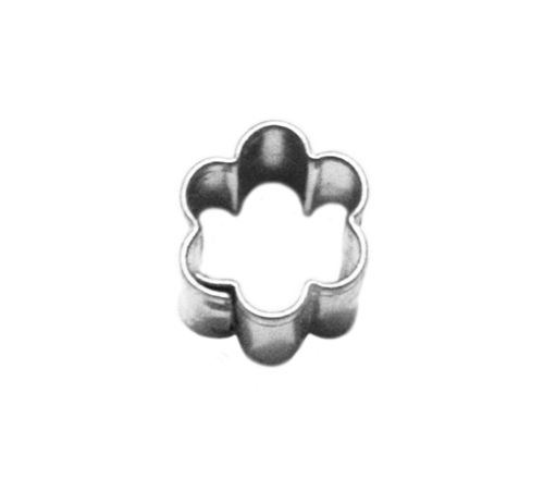 Flower (six petals) – miniature cookie cutter, stainless steel